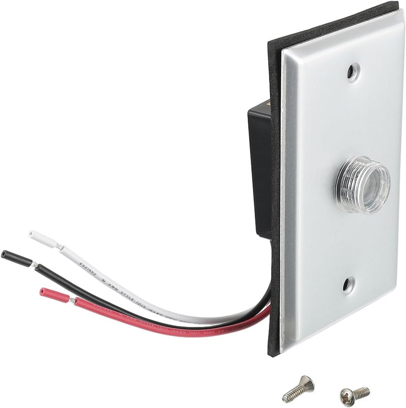 EPLZON Photocell Sensor for Outdoor Lights,120V-277V AC Dusk to Dawn Light Sensor Control,Hardwired Post Eye Photocontrol with Wall Plate - Image 1